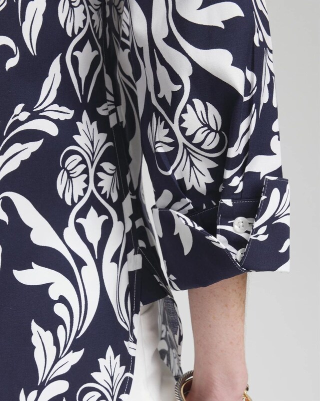 No Iron Stretch Swirl Shirt - image 4
